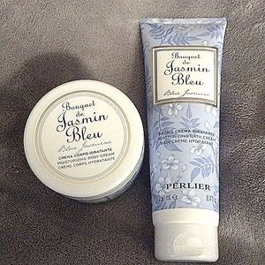 Perlier Blue Jasmine 8.4 fl oz Bath Cream and 200ml Moisturizing Body Cream